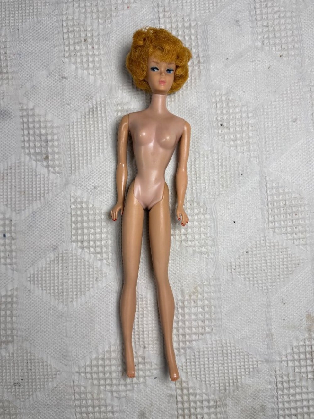 Original Barbie MCMLVIII Blonde Bubble Cut Hair Vintage Mattel 1960 Doll Japan